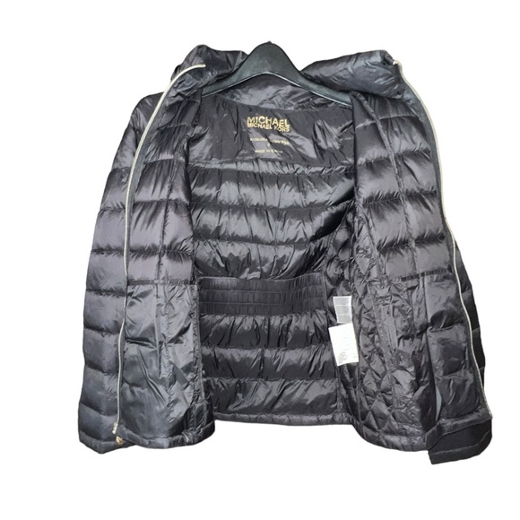 Michael Kors Packable Down-fill Black Zip Up Jacket Small - Picture 3 of 8